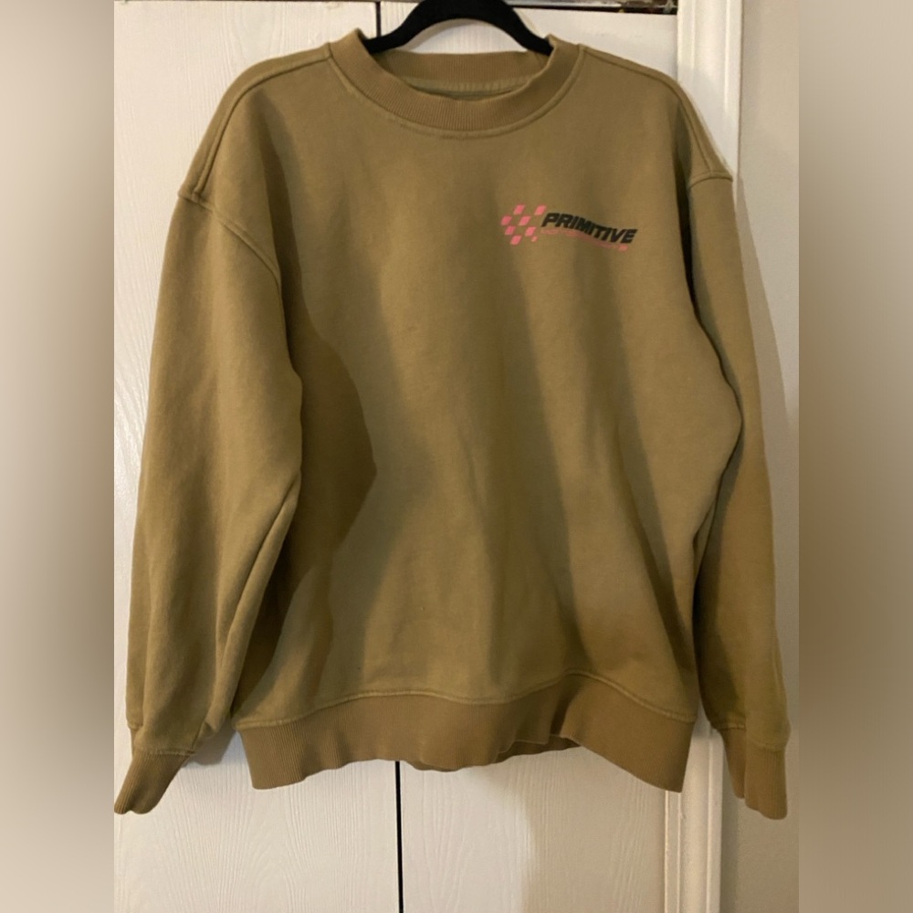 Primitive Khaki Crewneck Men's Sweater